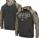 Men's Arkansas Razorbacks Gray Camo Pullover Hoodie,baseball caps,new era cap wholesale,wholesale hats